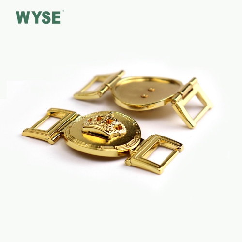 Hanging imitation gold finish with Convex logo belt buckle