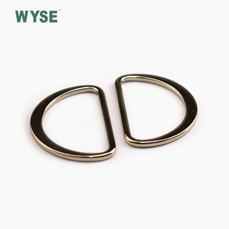 Alloy custom gold color D ring buckle