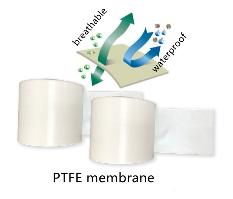 Antibacterial protective pongee fabric laminated with ptfe 65GSM