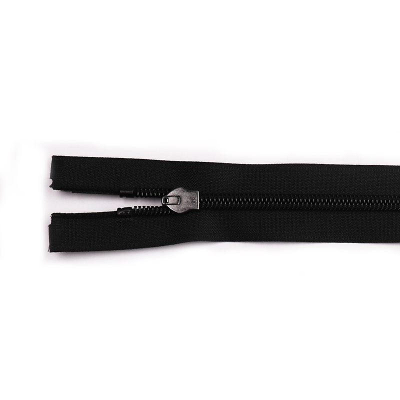 Striped waterproof nylon zipper
