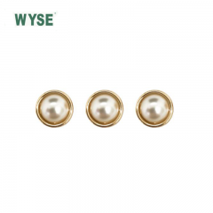 New pearl shirt small buttons Metal clothing accessories pearl button  alloy suit cufflinks buttons decorative  pearl buttons