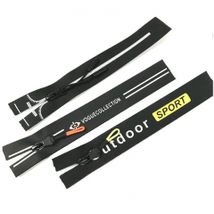 Nylon zippers are waterproof，printable and customizable logo