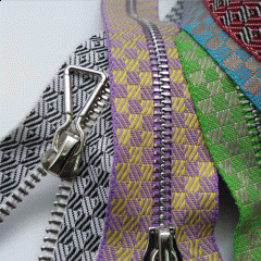 Metal zipper jacquard cloth with special zipper Y tooth zipper open end new zipper head color metal zipper