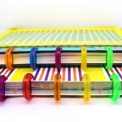 Plastic ring book clasp adjustable buckle binding ring for notebook
