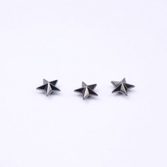 metal rivets brass old silver rivet for shoes and coat plating star and print logo custom rivets wholesale rivets for children