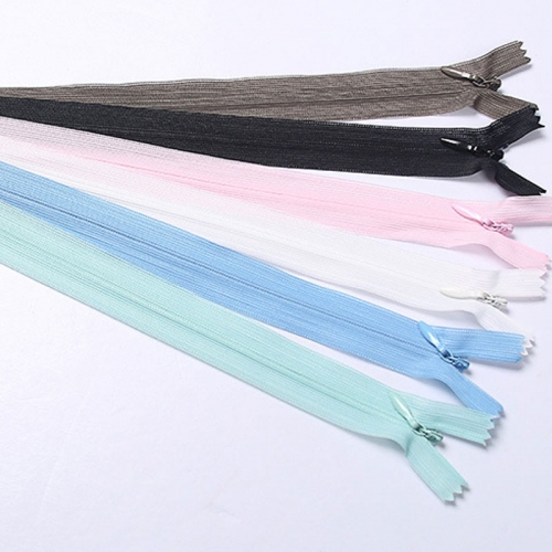 Zipper no.3 invisible closing nylon zipper lace pillow dress home textile manufacturers direct wholesale spot