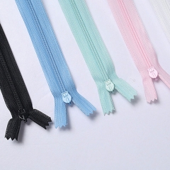 Zipper no.3 invisible closing nylon zipper lace pillow dress home textile manufacturers direct wholesale spot