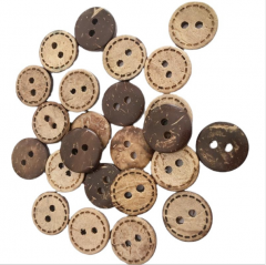 2021 new style 2 holes and 4 holes shank Coconut buttons for shirt and coat resin button
