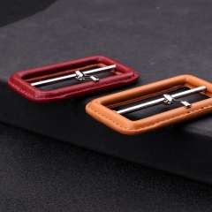 Wholesale 2021 New Decorative Colorful Leather Covered Buckle Belt Buckle for Garment
