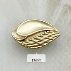 wholesale leaf shape metal four-button concave flower button coat down jacket panel button
