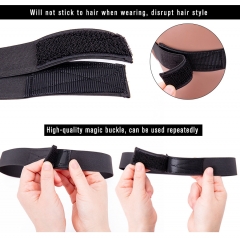 Small Batch Custom Logo Printed Lace adjustable straps elastic band edge slayer for wig