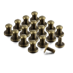 anti brass Studs Rivet Round Head Screw Back Leather Craft Rivet Punk Studs and Spikes for Clothing Shoes Be
