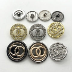 Zine-alloy coat windbreaker buttons for men's women's outerwear suits with woollen buttons round,versatile, western-style button