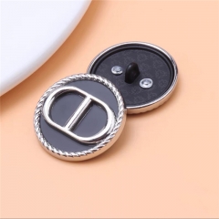Fashion Decorative Buttons for Clothing Golden Rhinestone Metal Buttons for Sewing Black Vintage Jacket Buttons