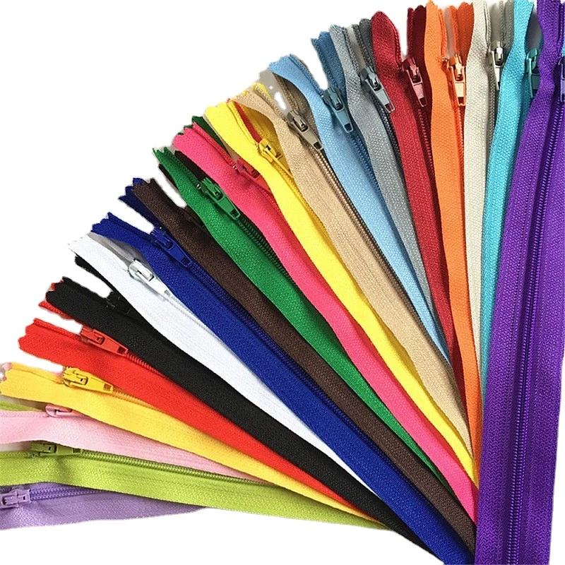 Nylon Coil Zippers for Tailor Sewing Crafts Nylon Zippers Bulk 20 Colors