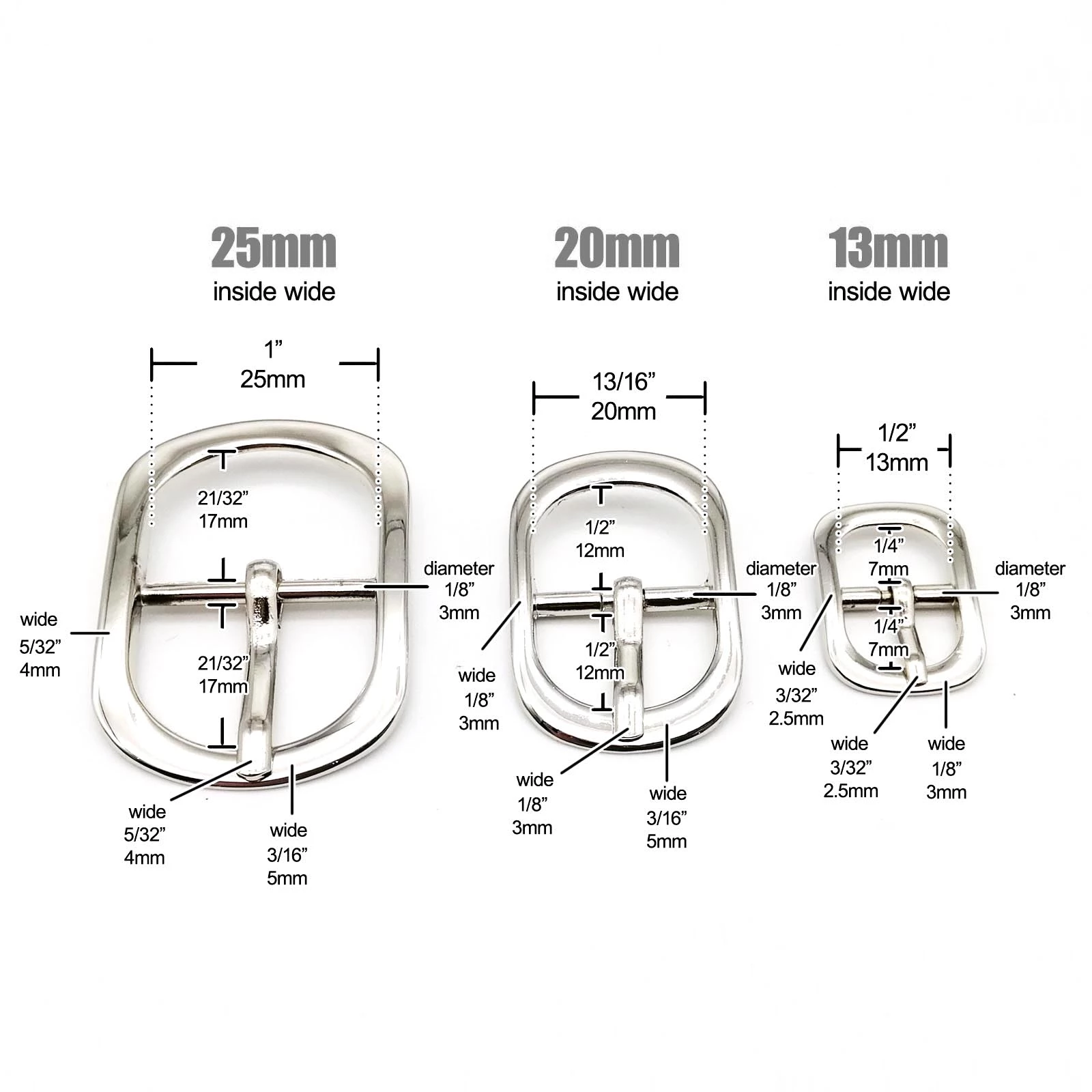 Metal Leather Hand Bag Purse Shoe Strap Shoulder Belt Adjust Roller Pin Buckle Snap Clips Rectangle Oval O Ring Repair DIY