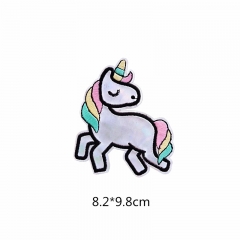 Custom Style Cute Charming Unicorn Embroidery Label Clothing Accessories Patches