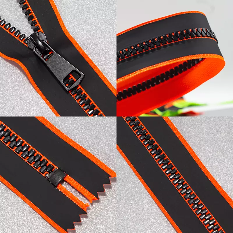 WYSE Custom 5# Close-End Zips Resin Waterproof Zipper for Jacket Backpack Pocket Zippers Single Slider Zip