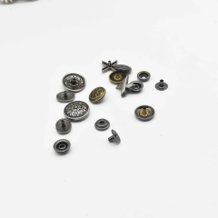 2023 New Custom Zinc Alloy Retro Rivet Decorations Conchos For Leather Conchos Turquoise Concho Circles